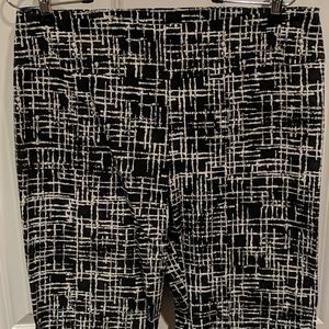 Black and white pants